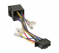 Conector de arnés de cableado para radio estéreo de coche ABS, estándar ISO, 16 pines PI10