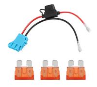 Conector de arnés de cables de 12 AWG para batería de 12 V con fusible, repuesto para kit de arnés de cables, 3 fusibles adicionales, compatible con juguetes de asiento de 12 V, accesorios para