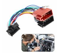 Conector de arnés ISO 16 polos para radio de coche Pioneer - Cable de instalación de radio Plug & Play para DEH AVH MVH AVIC DMH - Adaptador estéreo aftermarket con conector ISO (12.5cm)