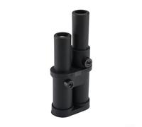 Conector de arranque industrial para maquinaria de minería y agricultura de servicio pesado, carcasa resistente a los impactos, terminales de alta conductividad, estándar SEA J1283, negro (HT500AP)