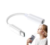 Conector de audio para auriculares genérico - HiFi Audio Dongle | Tipo C a AUX Cable | Tipo C a Headphone Jack Adapter | 3,5 mm hembra macho Digital Audio Connector | Auriculares AUX Cord Adapter