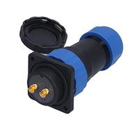 Conector de Aviación a Prueba de Agua IP68 Hembra Macho Cuadrado 4 Orificios Conector de Cable Eléctrico 380V 45A SP28 Convertidor de Enchufes (2 pines)