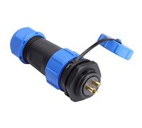 Conector de aviación, enchufe impermeable, IP68, SP21, conector macho, para alimentación, accesorios metálicos, para conexiones, enchufe de aviación, chapado en oro (3 pines)