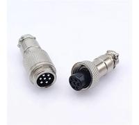 Conector de aviación GX12 hembra de 2 pines, 3 pines y 4 pines, macho push-pull de 5/6/7 pines, conector de cable de unión a tope, 1 unidad(7 pin female10pcs)