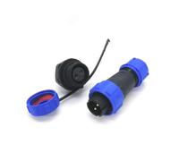 Conector de aviación impermeable IP68 para WEIPU, acoplamiento de cable en línea soldable con opciones de 2-7 pines, carcasa PA66, sello de silicona, clasificación IP68 para polvo y inmersión, negro