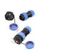 Conector de aviación impermeable SP21 con conector tuerca trasera circular, clasificación IP68, disponible en 2/3/4/5/7/9/12 pines(SP21-3P)