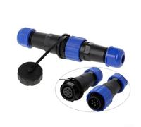 Conector de Aviación IP68 Macho Hembra 3 Pines Rosca(7Pin) | Carcasa PA66 , 4 pines, para resistencia para impacto, para ideal para automatización industrial