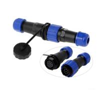 Conector de Aviación IP68 Macho Hembra 3 Pines Rosca(9Pin) | Carcasa PA66 , 4 pines, para resistencia para impacto, para ideal para automatización industrial