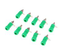 Conector de banana de 10 x 4 mm, conector de amarre de banana, conector de terminal verde