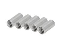 Conector de barra de unión Tuerca de acoplamiento de acero inoxidable Paquete redondo Tamaño 5 5pcs M6*10 * 40