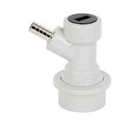 Conector de barril de bloqueo de bola para barriles Cornelius, acoplador de cerveza y gas con accesorio de plástico de metal a prueba de fugas, adaptador de conexión rápida (pagoda gris)