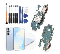 Conector de base de repuesto para Samsung Galaxy S25 FE 5G para Samsung Galaxy S25 FE S731B tipo C, conector de placa de carga con herramientas
