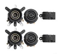 Conector de base de termostato de hervidor eléctrico, kit de acoplador de repuesto para base de hervidor eléctrico, para reemplazo de control de temperatura (2 juegos)