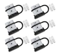 Conector de Batería,6 PCS 50A Conector de Batería AWG 10/12 Conexión Rápida Conectores Modulares de Batería de Desconexión Rápida (Gris)