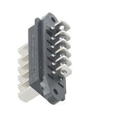 Conector de batería de 6 pines para caja de batería E-for bicicleta, conector de descarga de alta corriente de 15 A, voltaje nominal de 125 V, material ABS, instalación en línea, opción macho/hembra