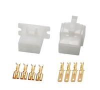 Conector de batería de bicicleta eléctrica de 4 pines, macho y hembra, 1/5/10/20 juegos, 6120-2043 DJ70413-6.3-11(4p male female,20 sets)