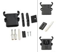 Conector de batería de carretilla elevadora industrial 80A 160A 150V alimentación con mango terminal de cobre chapado en plata para vehículo eléctrico UPS carga negro IP23 (80A-macho)