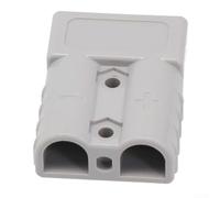 Conector de batería resistente 50A 120A 600V UL94 V0 clasificación de fuego Diseño de género para montaje de cable de carretilla elevadora industrial (gris-50A)