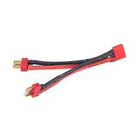 Conector de Batería T-Plug 2 Macho a T-Plug 1 Hembra, Cable de Silicona Resistente para Baterías Lipo 2-6S, Conectoriversal para RC, Drones y Modelos de Coches y Helicópteros