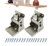 Conector de bisagra autosuficiente - Bisagras plegables autóctonas, soportes de conexión con bisagras invisibles plegables | Soporte de reposapiés plegable con carga de muebles de capacidad adecuado