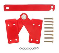 Conector de Bisagra para Escalera Tijera de Aleación de Aluminio | Estructura Reforzada Gran Articulación, Instalación Rápida, Incluye Varillas y Tornillos, Color Rojo