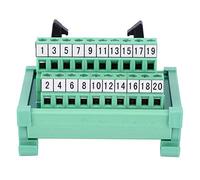 Conector de bloque de terminales IDC-20P de 35 mm, interfaz de montaje en riel DIN Módulo de fuente de alimentación Conector de bloque de terminales Interfaz PLC Suministros eléctricos