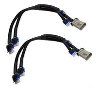 Conector de bobina de encendido para LS2 LS3 LS7 LQ4 LQ9, arnés de cableado de metal de alta calidad con diseño resistente al desgaste, para aplicaciones de paquete de bobinas de motor LS (2 juegos)