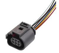 Conector de Bobina de Encendido para VW, Conector de válvula Hembra de 6 Pines con Cable de 15 cm y Calibre 18 AWG, arnés de Cables 1J0973713G 42121200