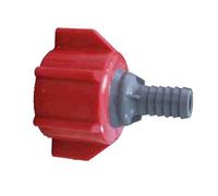 Conector de bolsa en caja de polietileno con púas de 3/8 pulgadas para sistemas de dispensación de jarabe post-mezcla Cola, Fanta, Sprite y Schweppes - Compatible con CC-BIB