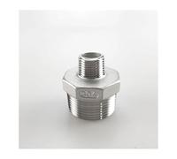Conector de boquilla hexagonal de acero inoxidable 304 de rosca macho BSP de 1/20.3 cm 1/10.2 cm 1-1/10.2 cm 5.1 cm BSP macho 304 de rosca macho de acero inoxidable 304 Ada DN8 - DN50 (DN40DN15)