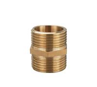 Conector de boquilla hexagonal tubo latón, adaptador acoplador rápido macho a rosca, conector agua, aceite y Gas, 1/8, 1/4, 3/8, 1/2, 3/4, 1(1 to 1,10 PCS)
