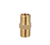 Conector de boquilla hexagonal tubo latón, adaptador acoplador rápido macho a rosca, conector agua, aceite y Gas, 1/8, 1/4, 3/8, 1/2, 3/4, 1(1l8 to 1l8,10 PCS)