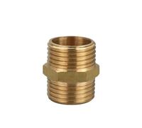 Conector de boquilla hexagonal tubo latón, adaptador acoplador rápido macho a rosca, conector agua, aceite y Gas, 1/8, 1/4, 3/8, 1/2, 3/4, 1(1l2 to 1l2,50 PCS)