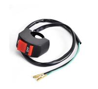 Conector de botón de encendido y apagado for motocicleta, interruptor de botón pulsador for manillar de motocicleta, apto for moto, motor, ATV, bicicleta, CC 12 V 10 A.