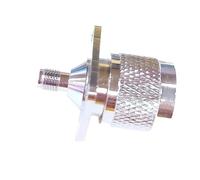 Conector de Brida L16 N a SMA Macho Hembra de 4 Orificios, Conector de Montaje en Panel de chasis con Brida de 4 Orificios, latón(Type 6-1pcs)