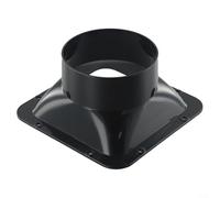 Conector de brida para conductos de aire montados en pared fabricado en ABS para facilitar el establo para interconexiones de tuberías de ventilación (100 mm)
