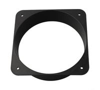Conector de brida para ventilador de caja eléctrica y ventilación de conductos, 150 mm, parte inferior cuadrada, entrada de salida de aire ABS, compatible con
