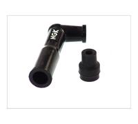 NGK Conector de bujía XD10F 8442, antiparasitario, negro
