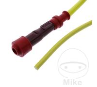 Conector de bujía SY11 10/12/14 mm Racing 0° M4 rojo NGK con cable de 500 mm