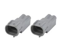Conector de cable automotriz sellado MT de 2 pines, macho y hembra, compatible con 6189-0031, gris, plástico, impermeable y resistente al óxido para aplicaciones industriales y eléctricas