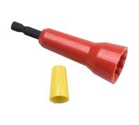 Conector de cable con ABS resistente y diseño de acero aleado para un rendimiento óptimo en tareas de cableado eléctrico (juego rojo)