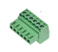 Conector de cable con pin 10 Uds 2,54/3,81/5,08 MM 2/3/4/5/6/7/8 Pin conector de bloque de terminales de tornillo enchufe de paso + toma de aguja recta/curvada(5.08Right Socket,10PCS 10P)