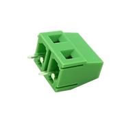 Conector de cable con pin Bloques de terminales tornillo 10 piezas 128-3,5/3,81/5,0/5,08/7,5/7,62-2P conector cable paso empalmable 3 pines 0,15/0,2/0,25/. pulgadas(5.08mm,2P)