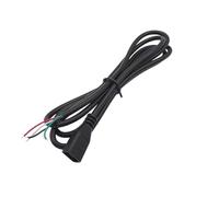 Conector de Cable de alimentación Micro USB macho y hembra, conector de Cable de alimentación de 2 pines y 4 pines, línea de extensión, reparación DIY, 1/3/5 Uds.(Micro USB-F 4P 1M,3Pcs)