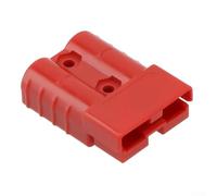 Conector de cable de batería de carretilla elevadora nominal 600 V 120 A 50 A con diseño neutro de género y carcasa resistente al fuego UL94 V0 (rojo-50 A)