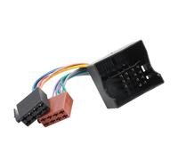 Conector de cable de radio ISO estéreo de coche de 16 pines, adaptador de arnés de cableado compatible con VW Jetta Passat Ford BMW Mini Cooper R50 Skoda Octavia Opel Corsa Cable Plug para sistema de
