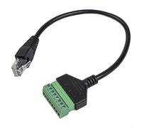 Conector de cable de red para terminal de tornillo RJ45 a 8pin con alambre de cobre y moldeado de PVC que proporciona señales de red estables