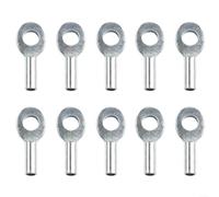 Conector de cable de repuesto, 10 unidades para equipos de gimnasio con cuerda de alambre de 5 mm y 6 mm para polea, máquina de olla, terminal de ojal (6 mm)