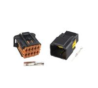 Conector de cable eléctrico for automóvil, de plástico, con espejo hembra de 10 pines y 1,5 mm, 98816-1011 y 98823-1011(Male female)