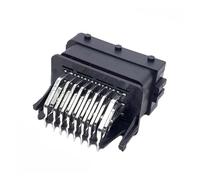 Conector de cable eléctrico for placa de computadora automotriz de 24 pines, conector hembra-macho, arnés de cables HCCPHPE24BKA90F 211PC249S0005(Male,5 Sets)